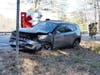 Firefighters and police cleared a crash scene on Route 106 on April 20.