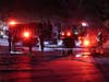 Concord fire and rescue teams extinguished a fire in the parking lot of the abandoned Regal Cinema on Loudon Road on April 30.
