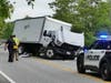 Concord police are investigating a June 10 crash between a box truck from Massachusetts and two SUVs on Langley Parkway.
