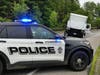 Concord police are investigating a June 10 crash between a box truck from Massachusetts and two SUVs on Langley Parkway.