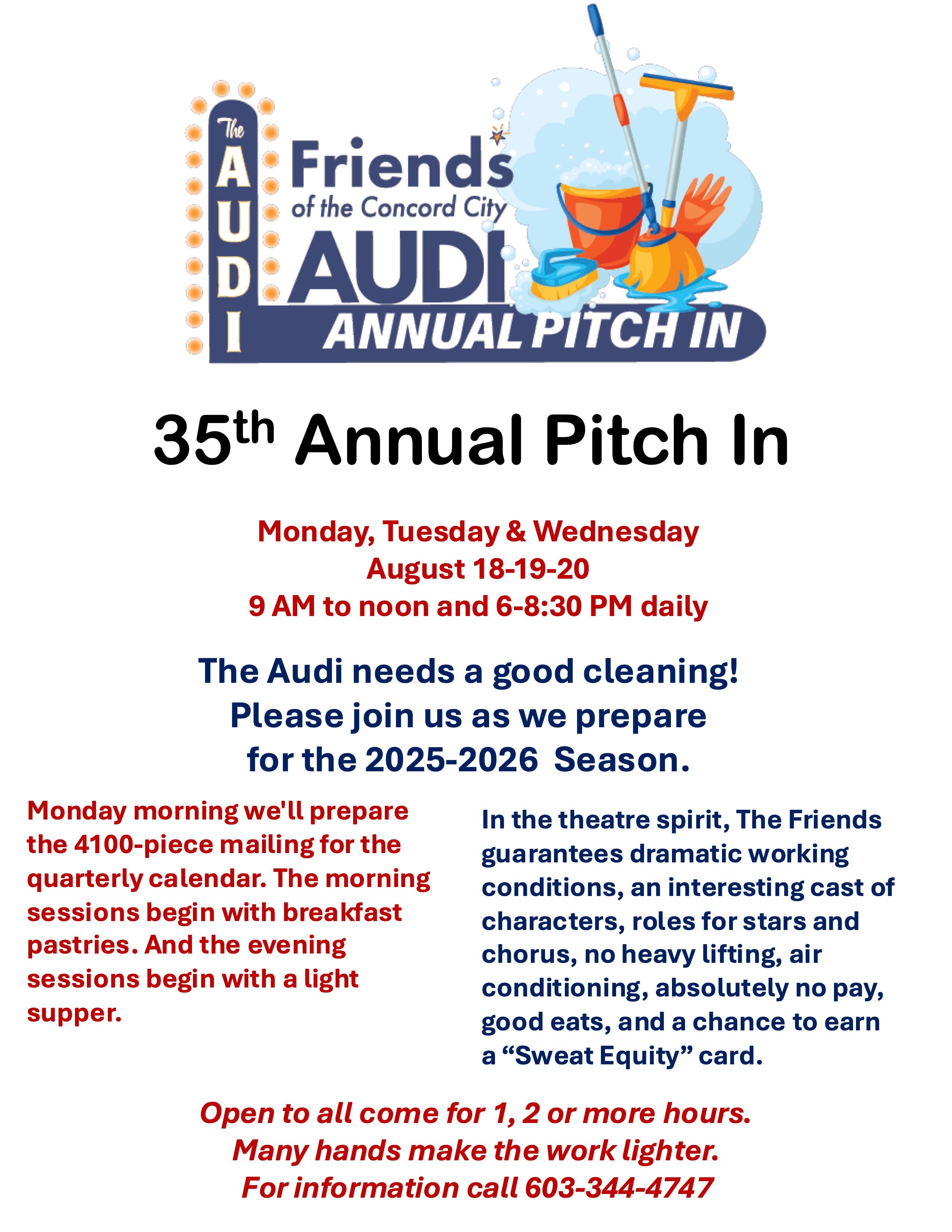 35th Annual Pitch In At Concord City Auditorium