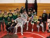 The Bishop Hendricken High School wrestling team.