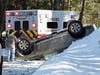 Concord police and fire and rescue teams assisted a driver involved in a rollover crash on Feb. 12.