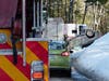 Concord police and fire and rescue teams assisted a driver involved in a rollover crash on Feb. 12.