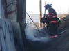 A homeless campfire was extinguished under Interstate 393 on March 21.