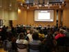 Dozens of parents, teachers, and students attend one of two fiscal year 2027 budget hearings at the Mill Brook Primary School on March 23.