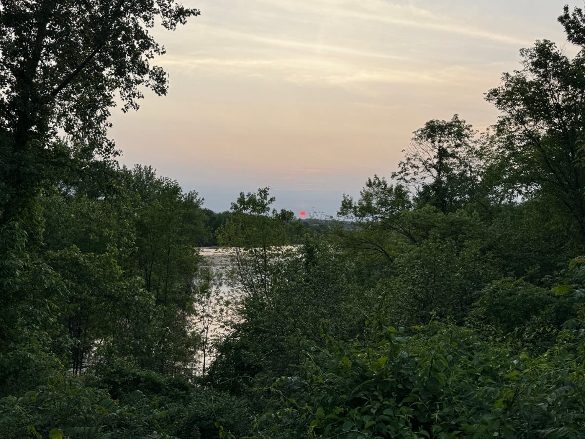 A sunset in June 2025 in Concord.