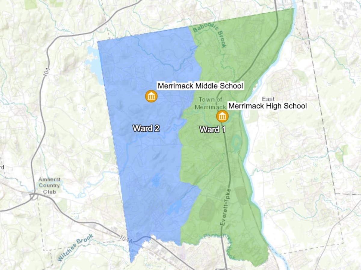 The town of Merrimack is now voting at two polling locations.