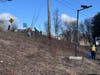 Concord Mayor Byron Champlin, as well as others, were picking up trash along Water Street on April 11.