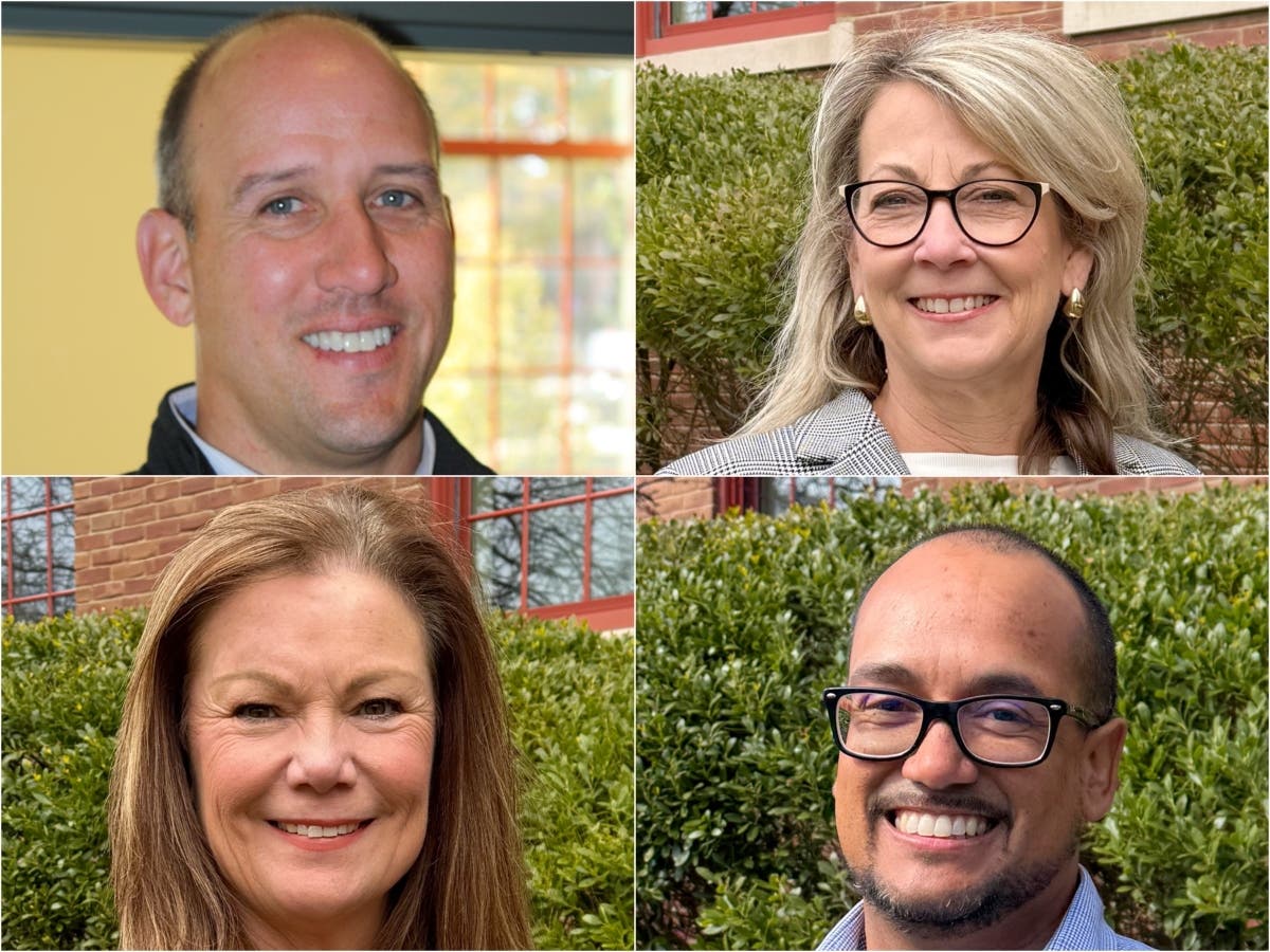 Mortgage Origination Officer Keith Micavich, upper left; Michelle Sapienza, VP-business lending officer, upper right; Lisa Carroll, business services officer, lower left; and Christopher Del Valle, business development officer.