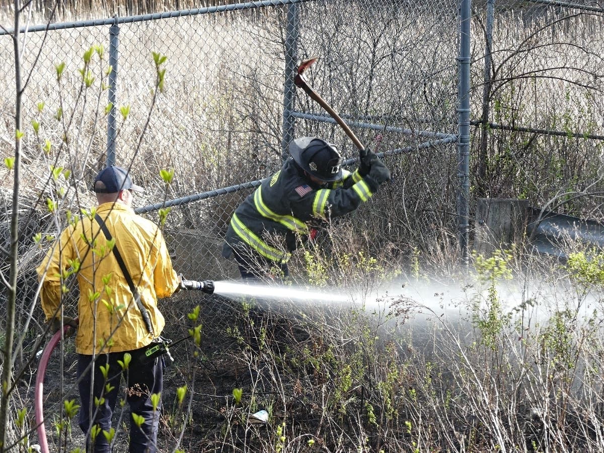Brush Fire Near Concord Heights Homeless Camp Extinguished By Firefighters: Video