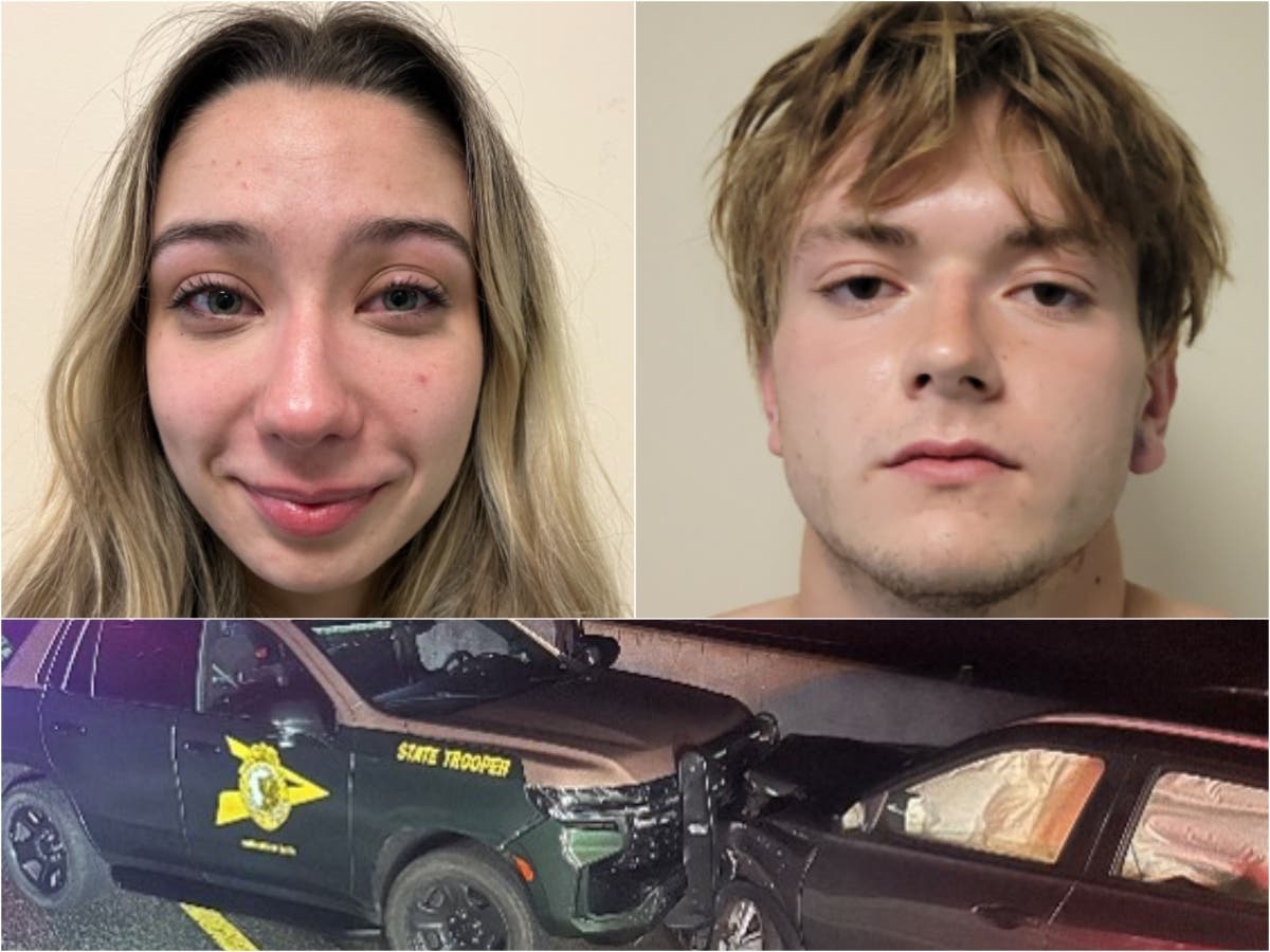 Cassandra Aldecoa and Zachary Labpierre were arrested on charges May 17 after a crash on Route 101 in Exeter.