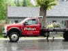 The scene of a three-vehicle crash on Clinton Street in Bow on May 31.