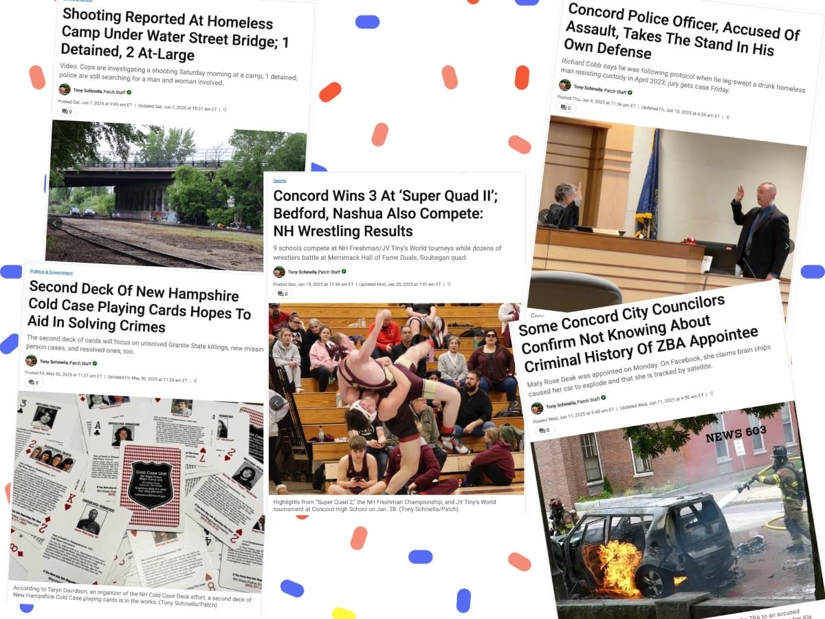 Patch In NH Turns 15 ; Editor Wins 5 More New Hampshire Press Association Awards ; Updates And Info