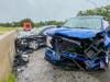 Three people were sent to the hospital after a head-on crash on Interstate 293 in Hooksett on June 23.