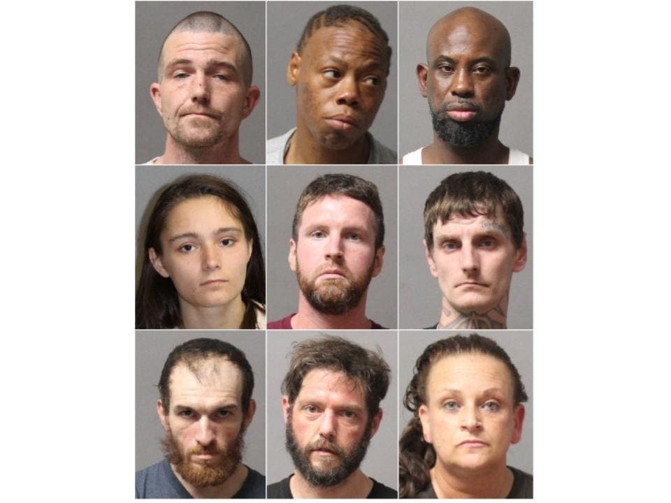 Nine people were arrested on various charges between June 8 and June 12.