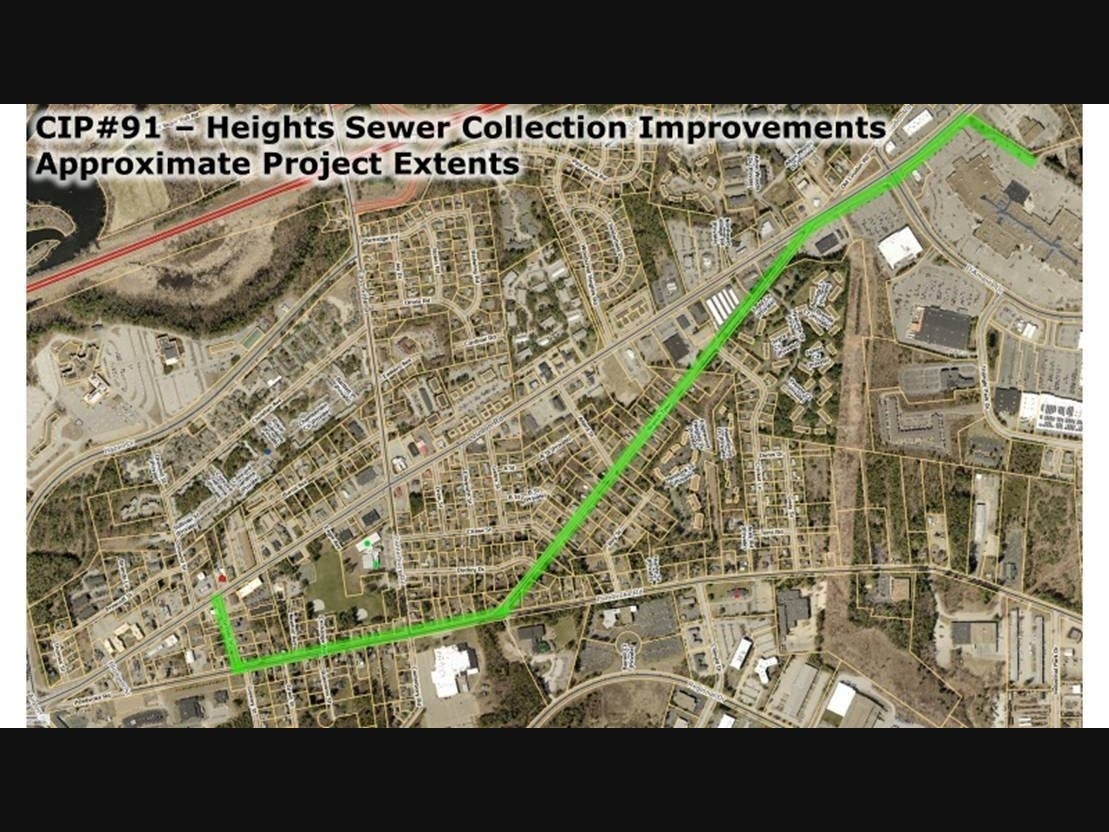 The purpose of the project is to construct improvements to the sanitary sewer system serving the Concord Heights area.