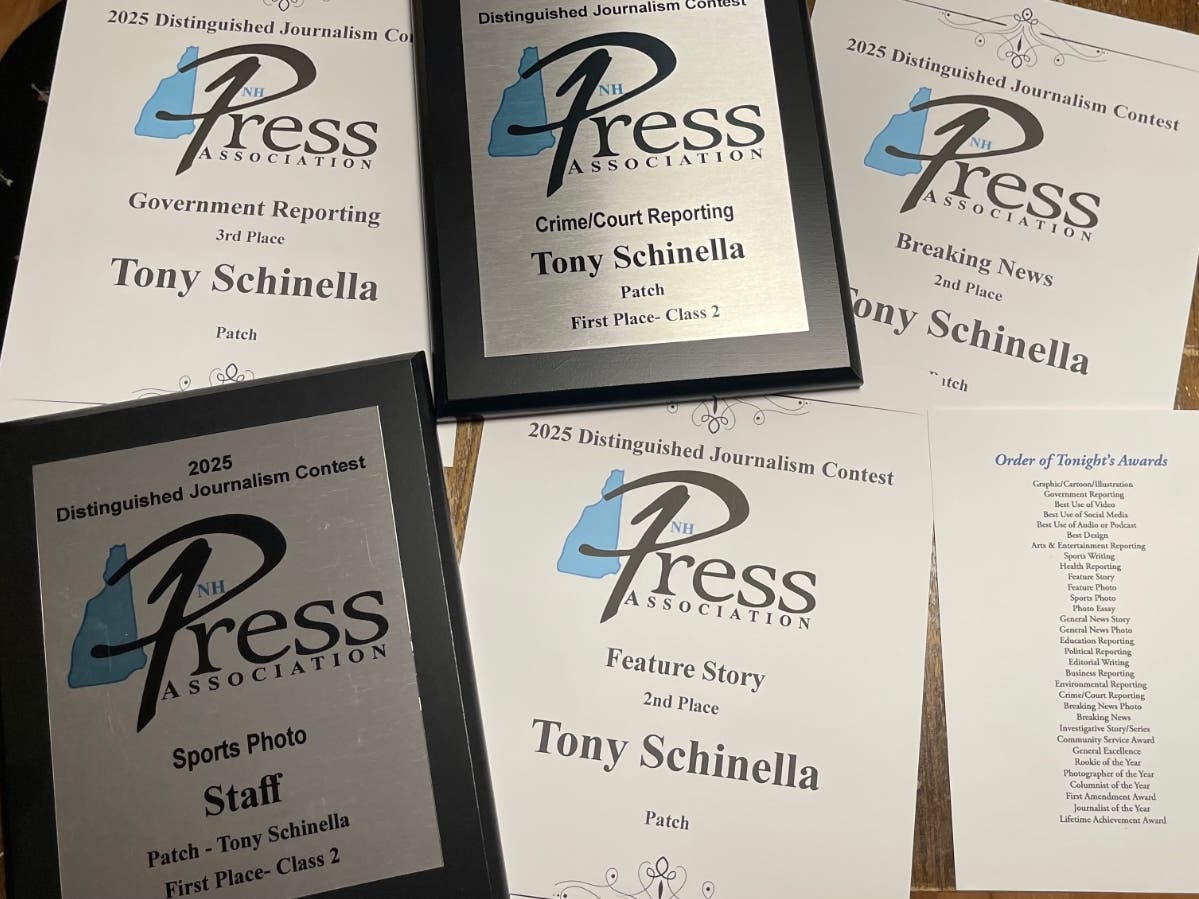 2 1st Places, 2 2nd Places, And A Third: New Hampshire Press Association Award Update