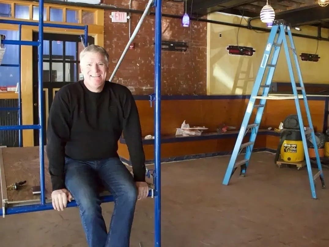 Andy Sanborn, while his restaurant, The Draft, was being renovated during the coronavirus pandemic in 2020.