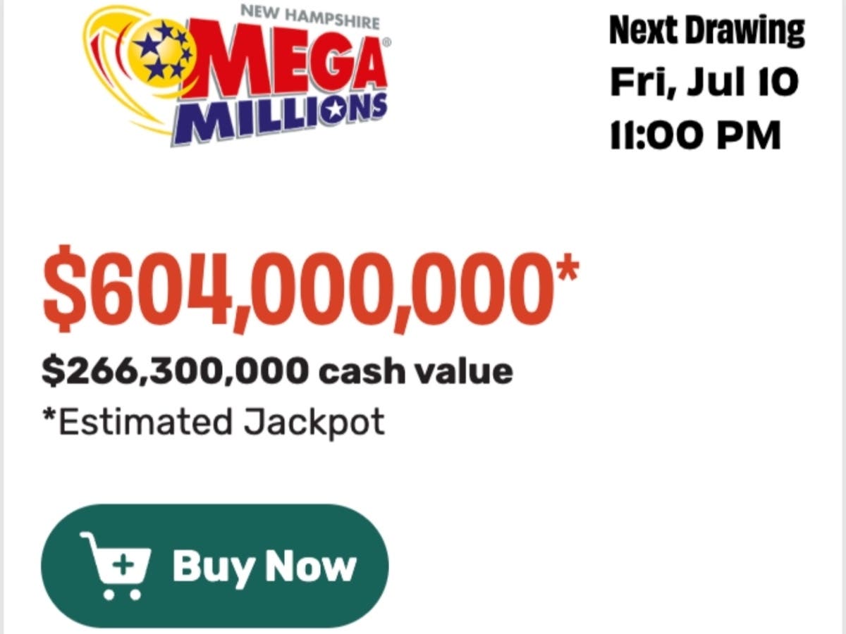 July 10’s Mega Millions is expected to have a projected one-time cash payout of $266.3 million before taxes are withheld.