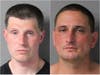 Scottie Collier, left, and Samuel Robie were arrested on warrants after a standoff on Fairview Terrace on July 14.