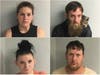 Allison Richardson, upper left, Cody Walsh, upper right, Taylor Bachelder, lower left, and Ryan Sherman were all arrested after investigations on Beacon, Palm, and Thompson streets in August.