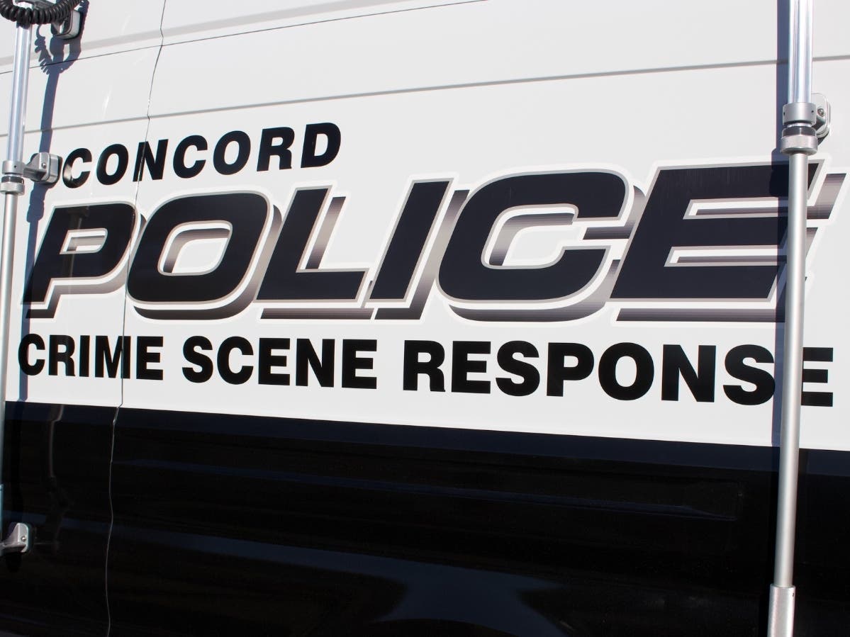 A man from Concord was charged with trespass after an incident at Speedway.