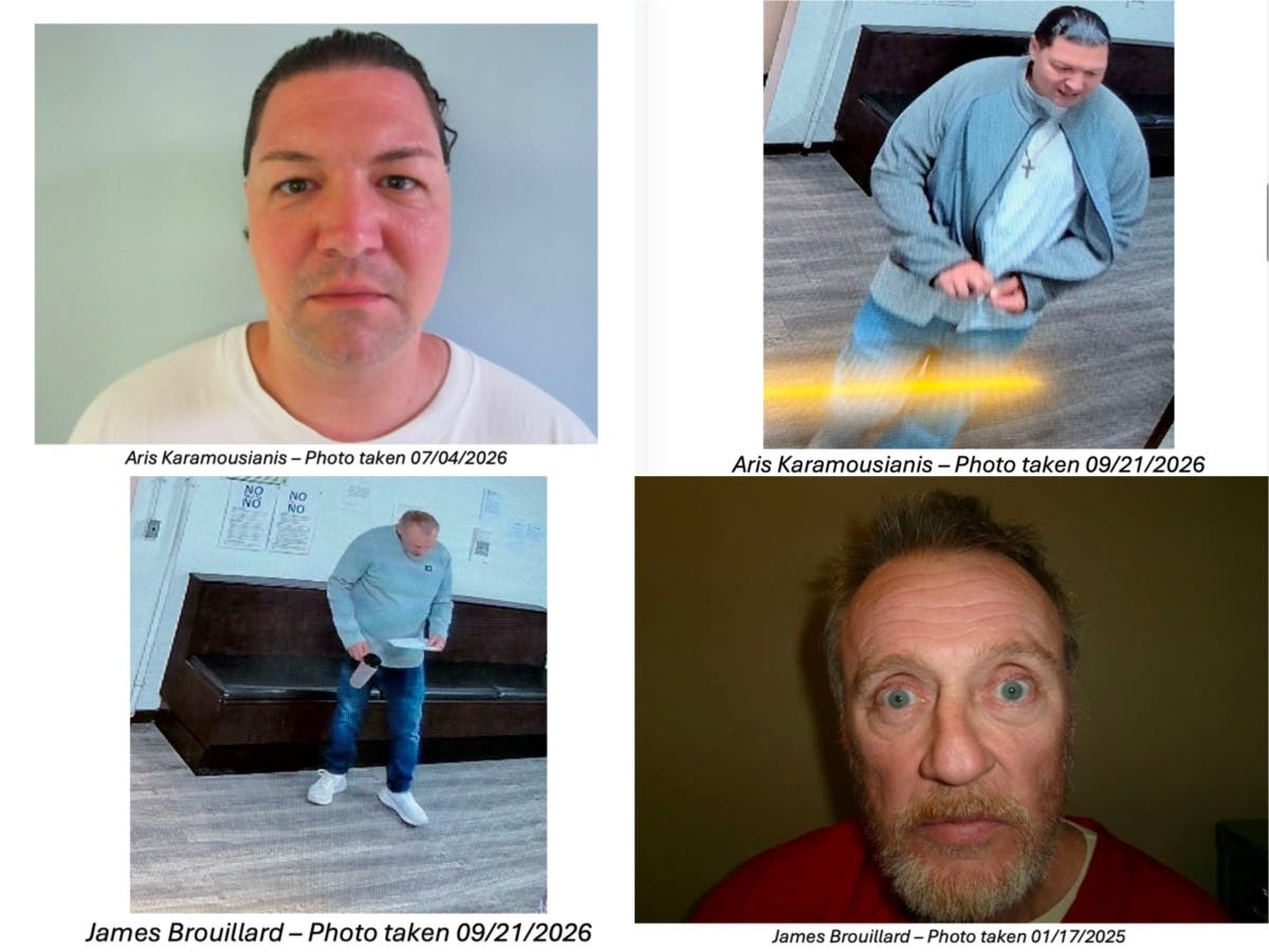 Aris Karamousianis and James Brouillard are accused of failing to return to the Calumet Transitional Housing Unit in Manchester on Sept. 21.