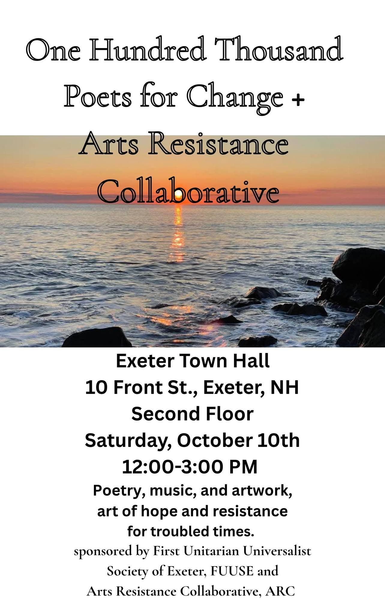 100k Poets & Musicians For Change with the Arts Resistance Collaborative!