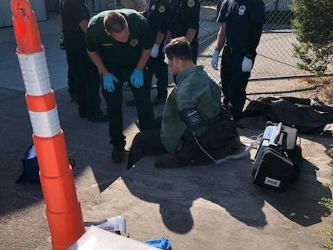 David Bransford Parker, 67, of San Rafael, allegedly robbed Palace Market in Point Reyes Station – not far from the Marin County Sheriff's Office's National Night Out event.