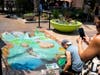 Chalk artists from Southern California will be looking to the ground and transforming concrete pavement into art during the Chalk It Up Festival at Cerritos Towne Center.