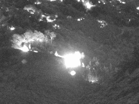 The blaze, called the Fern Fire, sparked at the top of Fernwood Canyon​, according to the Marin County Fire Department. 
