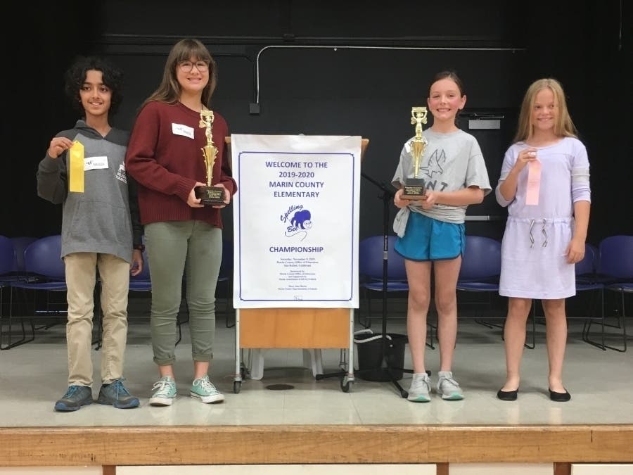 Eleanor Bentley​, a fifth grader, won the contest Saturday at Lucas Valley Elementary School​ in San Rafael. 