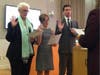 Recently re-elected Councilman Eric Lucan and newly-elected councilwomen Amy Peele and Susan Wernick were officially sworn in during the council meeting.