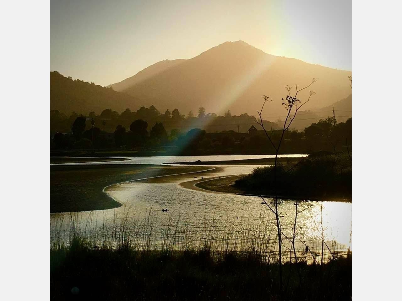 Easter Sunday sunset in Marin County, California. 