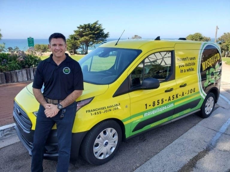 San Diego native and former Marine Tony Gallarado recently opened a pest control franchise with Mosquito Joe.