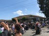 Hundreds of people peacefully gathered and marched against police brutality and racial injustice during two demonstrations Sunday in Santee.