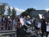 Hundreds of people peacefully gathered and marched against police brutality and racial injustice during two demonstrations Sunday in Santee.