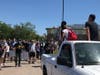 Hundreds of people peacefully gathered and marched against police brutality and racial injustice during two demonstrations Sunday in Santee.