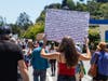 Protestors marched for racial justice Saturday in Mill Valley.