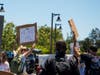 Protestors marched for racial justice Saturday in Mill Valley.