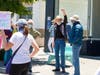 Protestors marched for racial justice Saturday in Mill Valley.