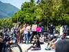 Protestors marched for racial justice Saturday in Mill Valley.