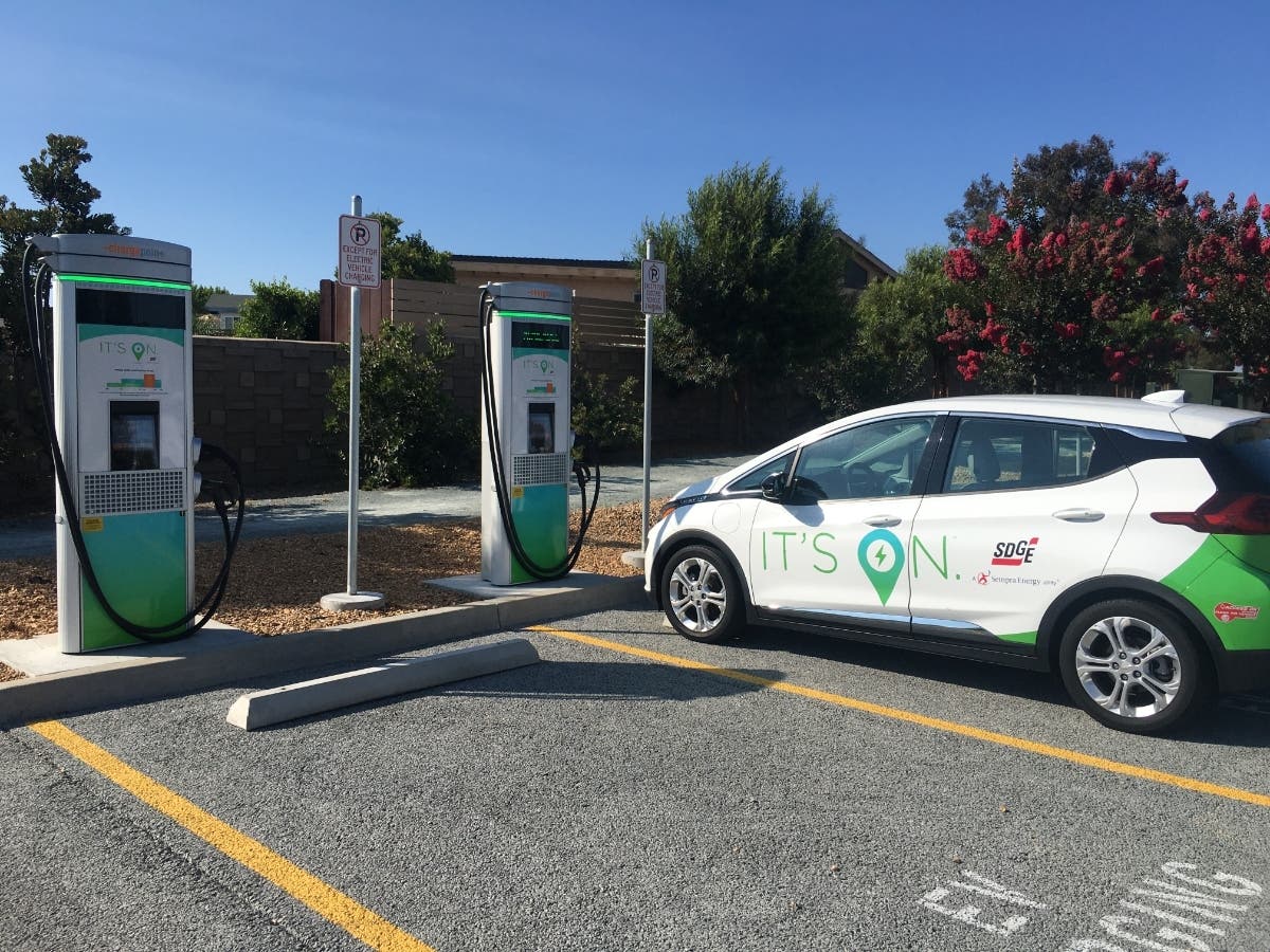 Electric vehicle chargers were installed at park and ride locations in Chula Vista, National City, El Cajon and Oceanside.