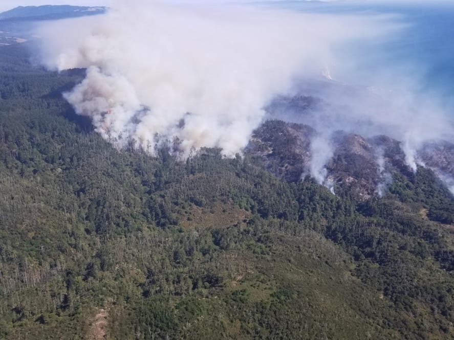 The Woodward Fire has burned hundreds of acres, prompted an evacuation warning and sent smoke across Marin and San Francisco counties.