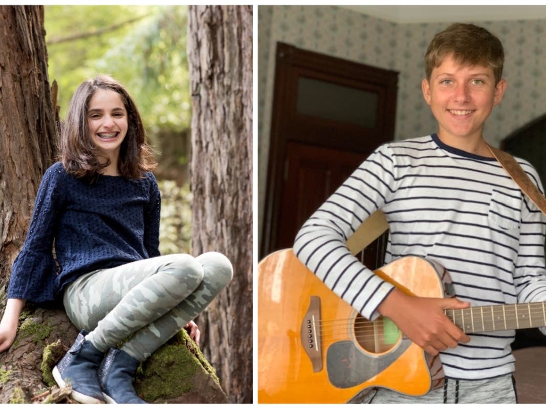 Audrey Orum, an eighth grader at Headlands Preparatory School in Sausalito, and Eli Krasnoff, an eighth grader at GATE Academy in San Rafael, are among the award recipients of the Caroline D. Bradley Scholarship for the class of 2025.