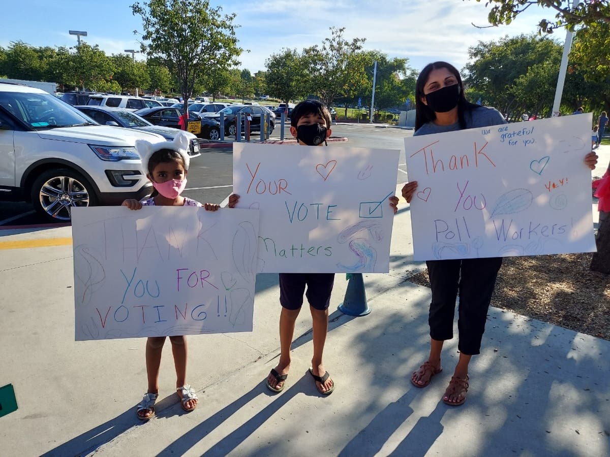 Harshal Purohit-Patel, her son Jaimin and daughter Raina of 4S Ranch.
