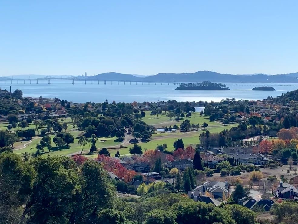 The view from China Camp State Park in Marin County