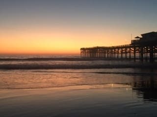 Crystal Pier in Pacific Beach, California 