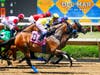 Horse racing at the Del Mar Racetrack in Del Mar, California.